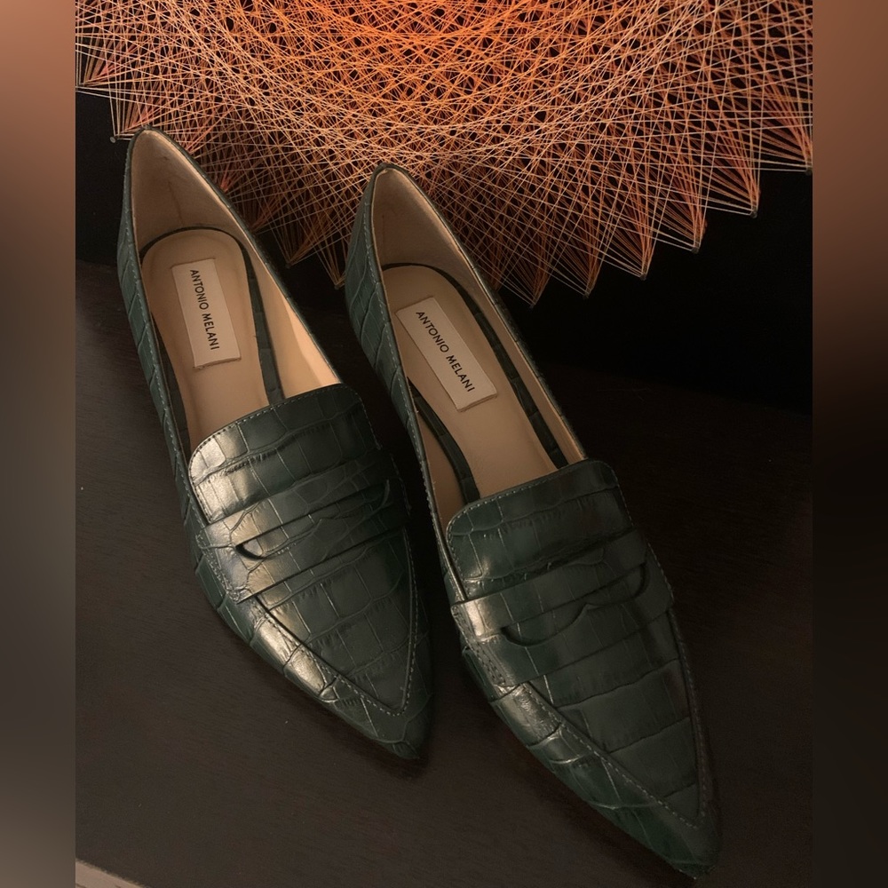 Kitten heel penny loafers style